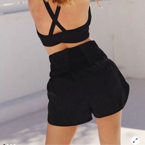 NWOT FREE PEOPLE MOVEMENT the Way Home Shorts S black